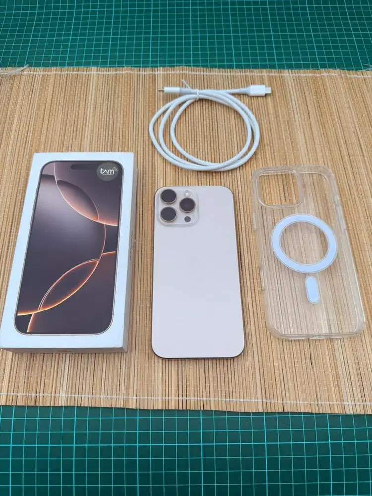 Iphone 16 pro max ibox second resmi desert titanium mulus