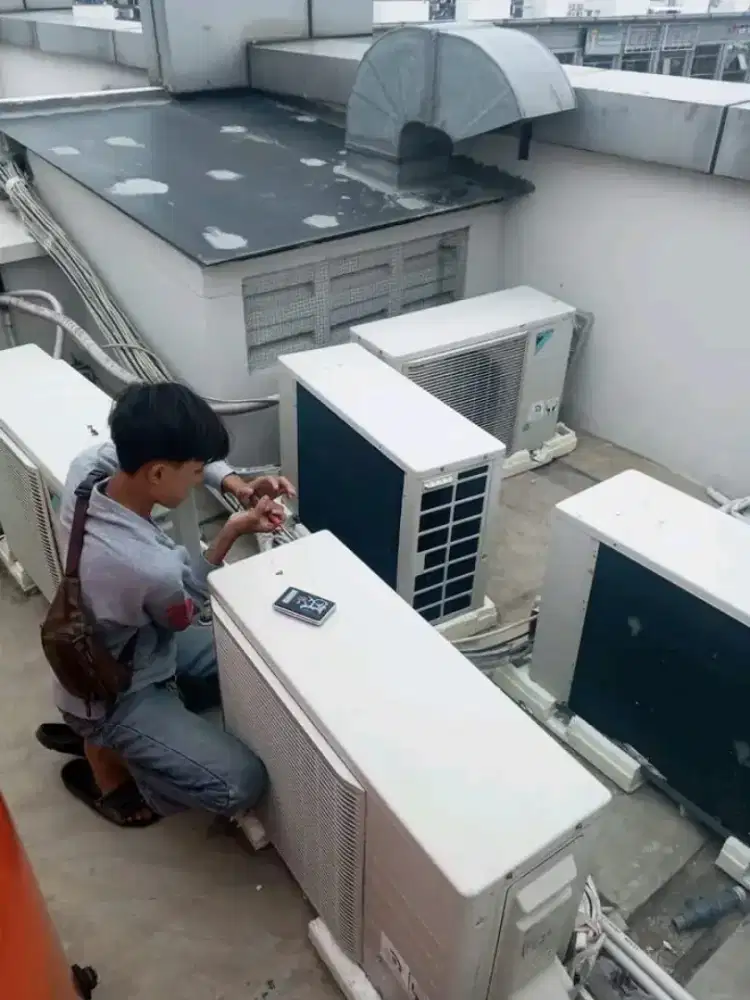 Service AC kulkas pompa air bongkar pasang AC