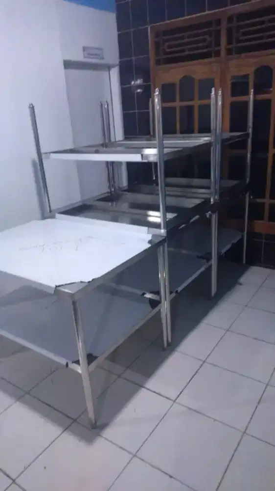 Work tabel double stainless steel