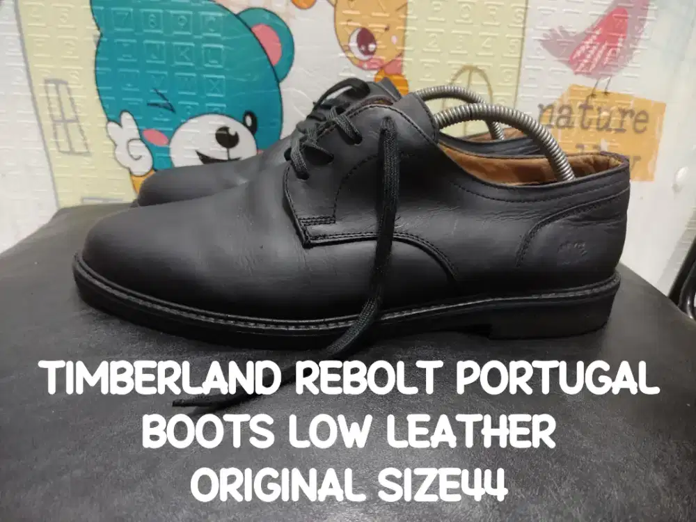 TIMBERLAND PORTUGAL BOOTS LOW LEATHER ORIGINAL SIZE44 kndsi ok90% asli