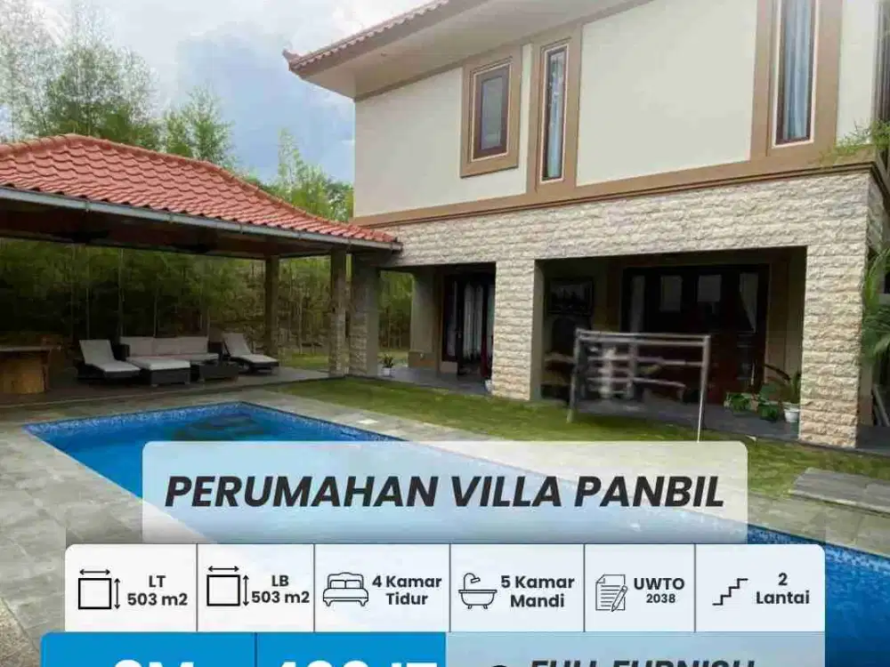 DIJUAL DAN DISEWAKAN RUMAH MEWAH ELIT DENGAN KOLAM RENANG - VILLA PANBIL, BATAM