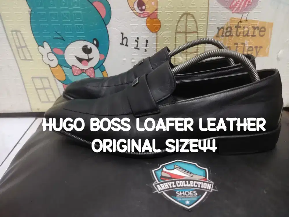 HUGO BOSS LOAFER LEATHER ORIGINAL SIZE43 Kondisi ok90% asli Bukan kw