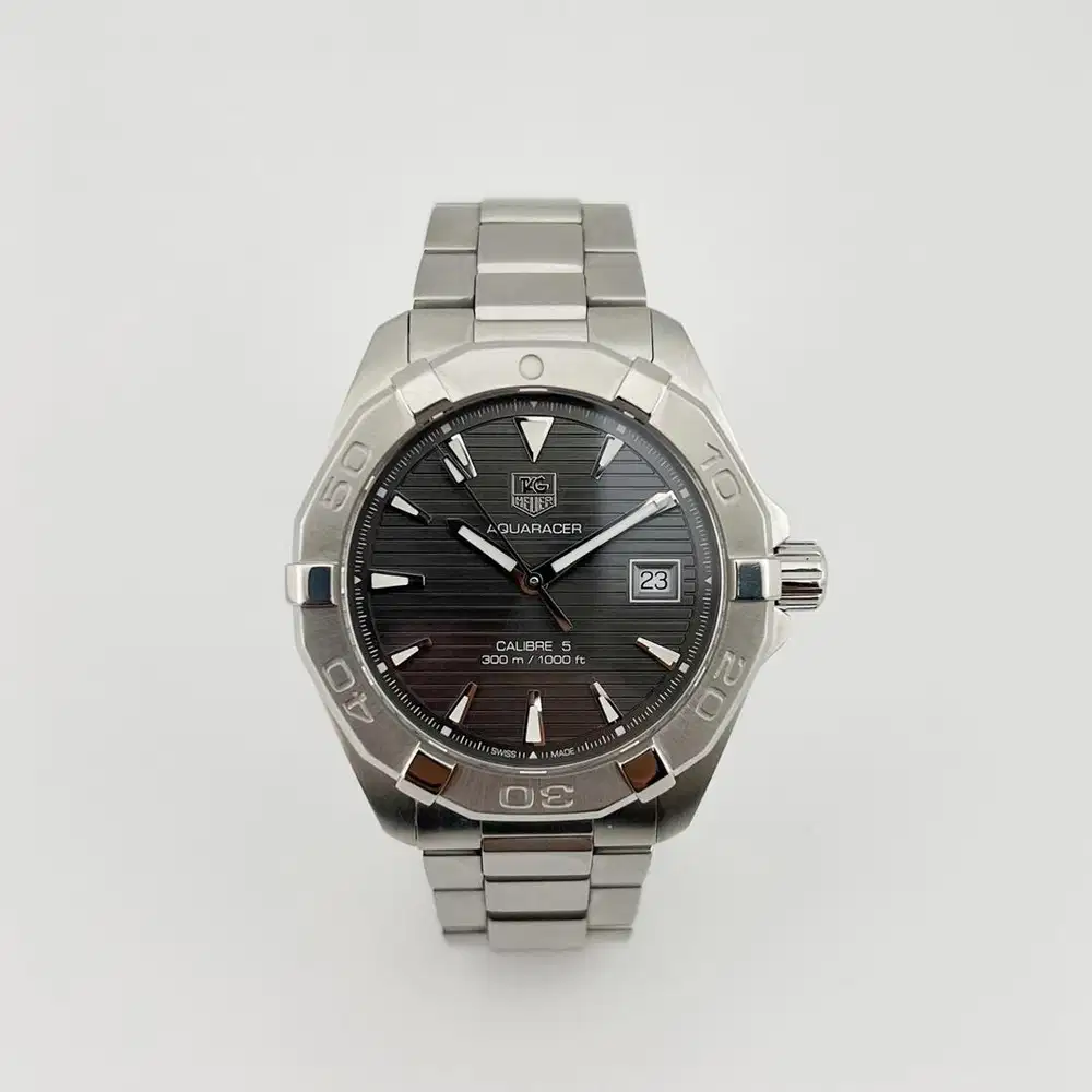 TAG Heur Aquaracer 300 Meter Gray Dial Calibre 5 Mulus Ref. WAY2113