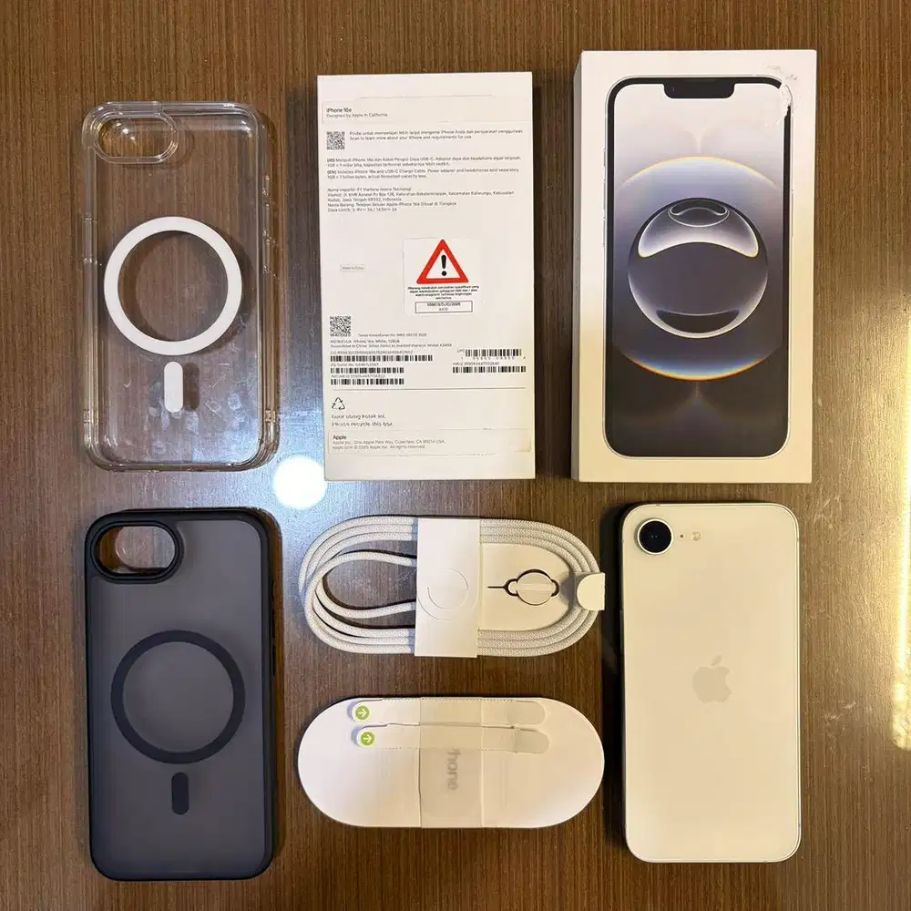 iPhone 16e 128GB White | Garansi Resmi Indonesia Blibli (SA/A)