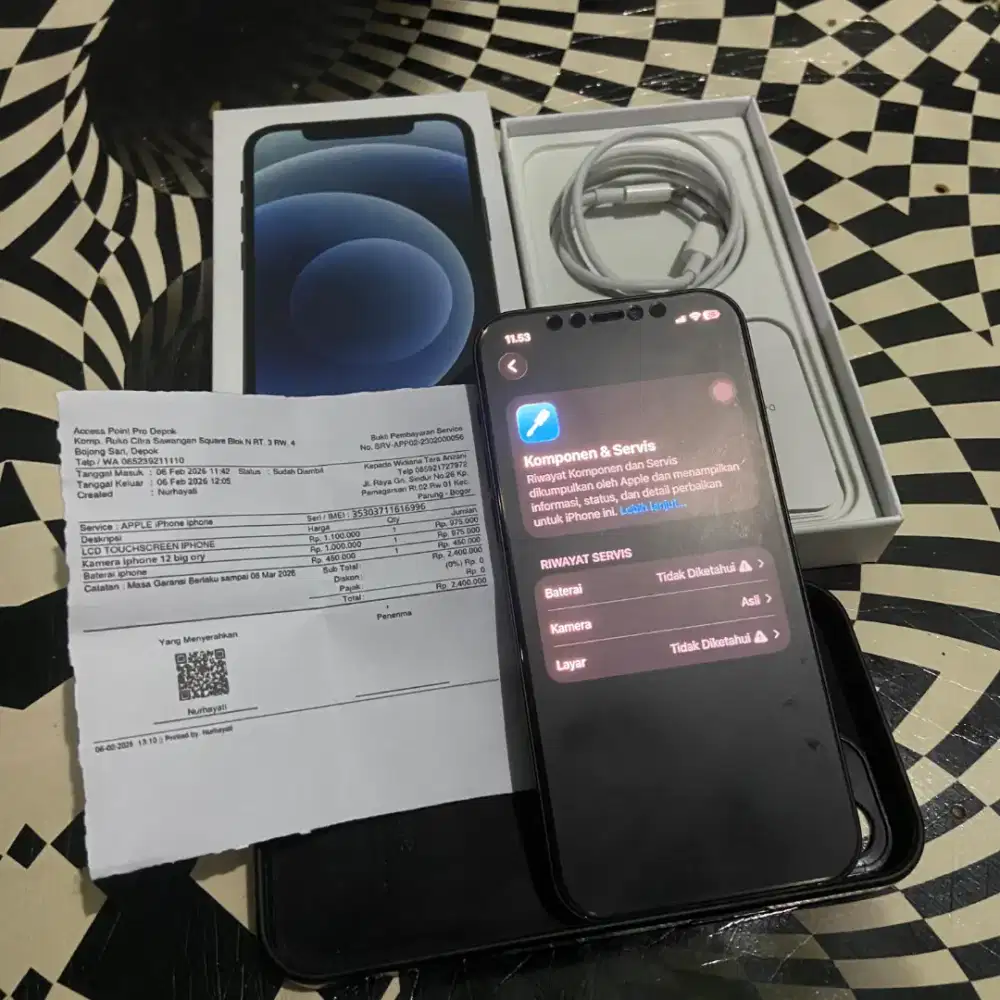 iPhone 12 64gb Inter Allop Fungsional On semua