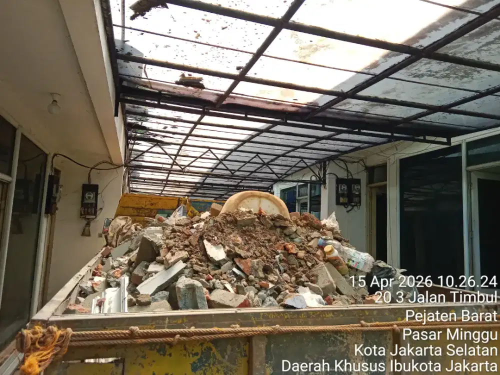 Jasa buang puing sampah proyek dll