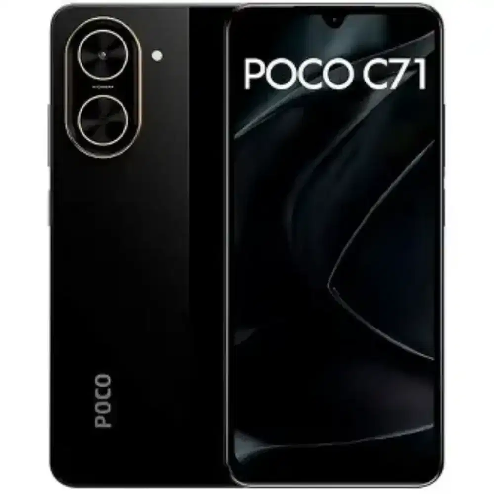 Poco c71  baru pakai 2 hari kumplit Ram 8/128 Warna Hitam