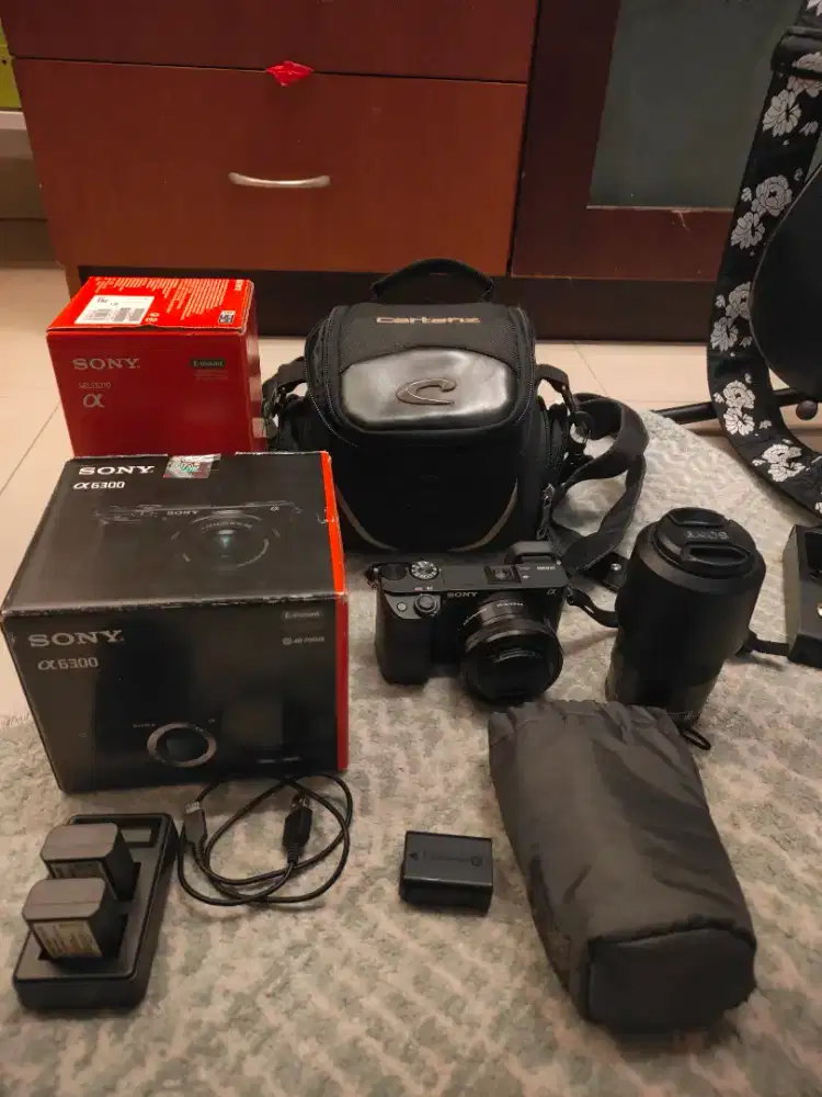 Sony A6300 Kit 16-50mm Mulus Lengkap