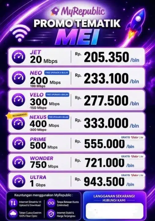 Promo Mei Internet MoraRepublic Semarang