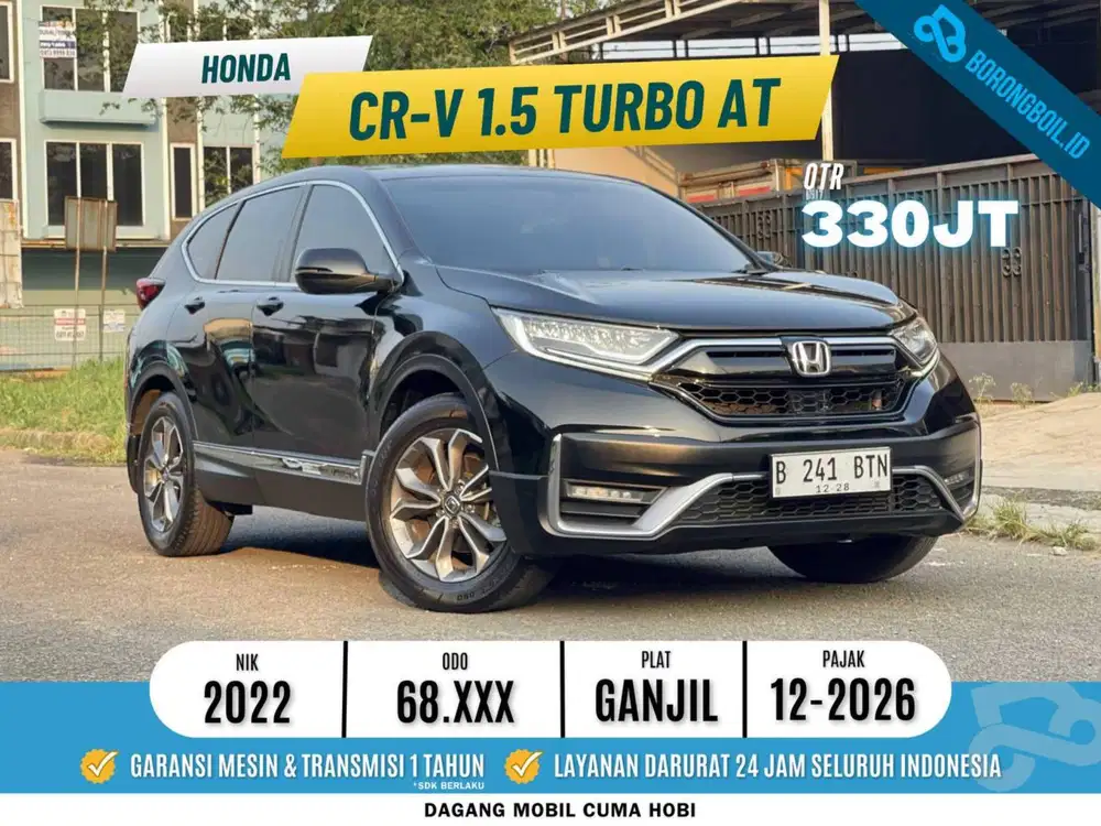 Honda New CRV Turbo 1.5 Non Prestige AT 2022 Crystal Black Pearl