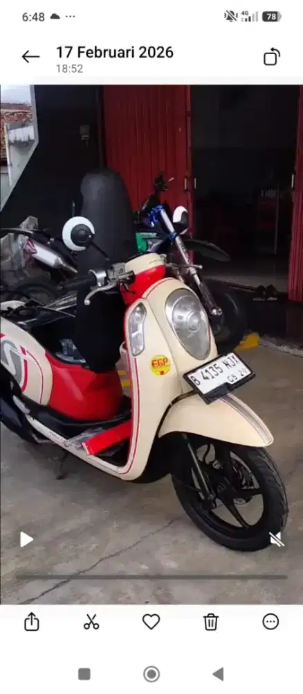 Scoopy tn 2014 kondisi sudah tinggal pake.