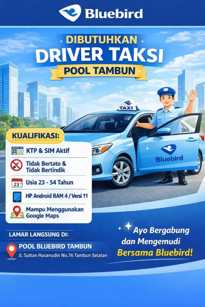 Sopir taxi Bluebird