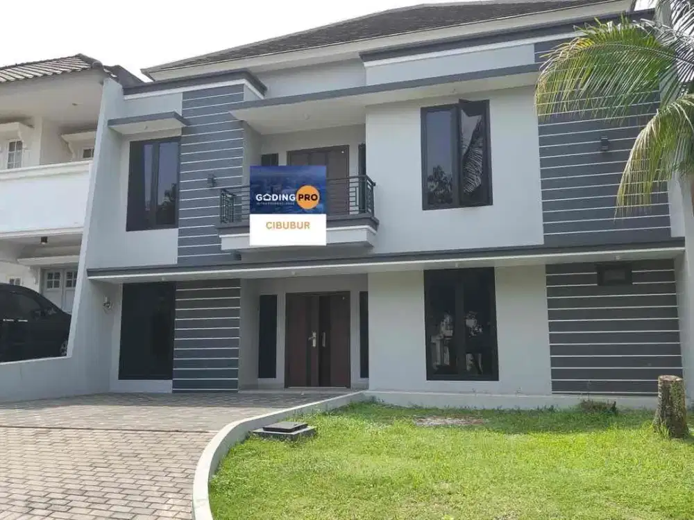 Dijual rumah kota Wisata, view taman cantik cluster depan. NEW.