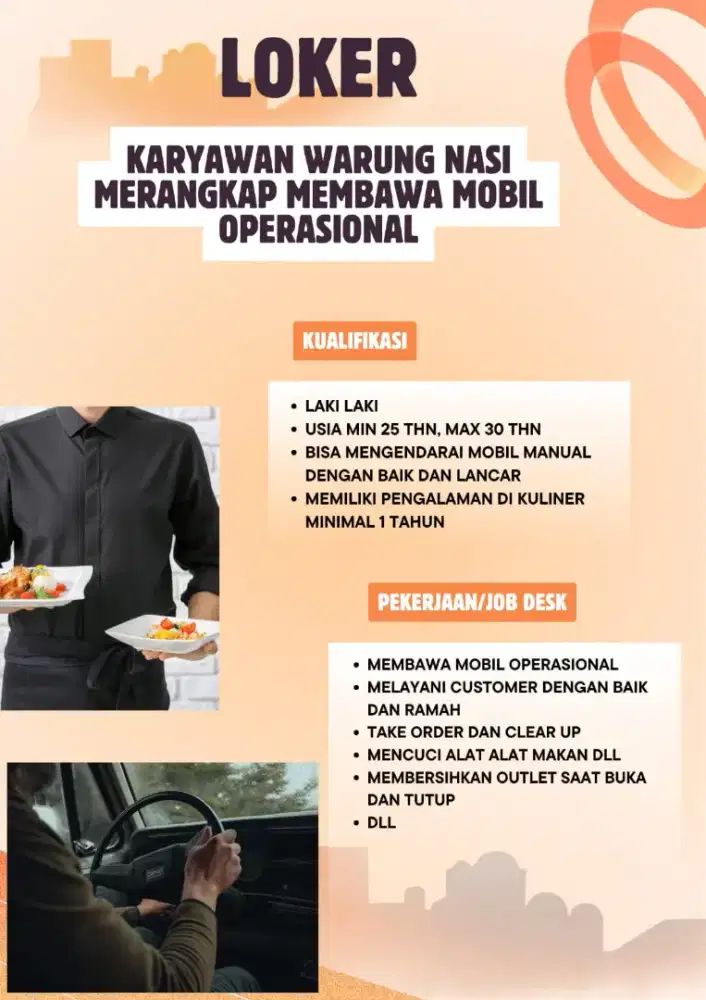 Karyawan Warung Nasi Merangkap Bawa Mobil