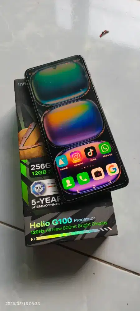 infinix hot 50 6+6 256 mulus fullset