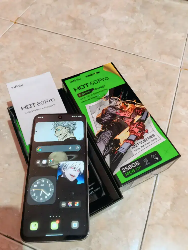 Infinix hot 60 pro 8+8/256gb fullset