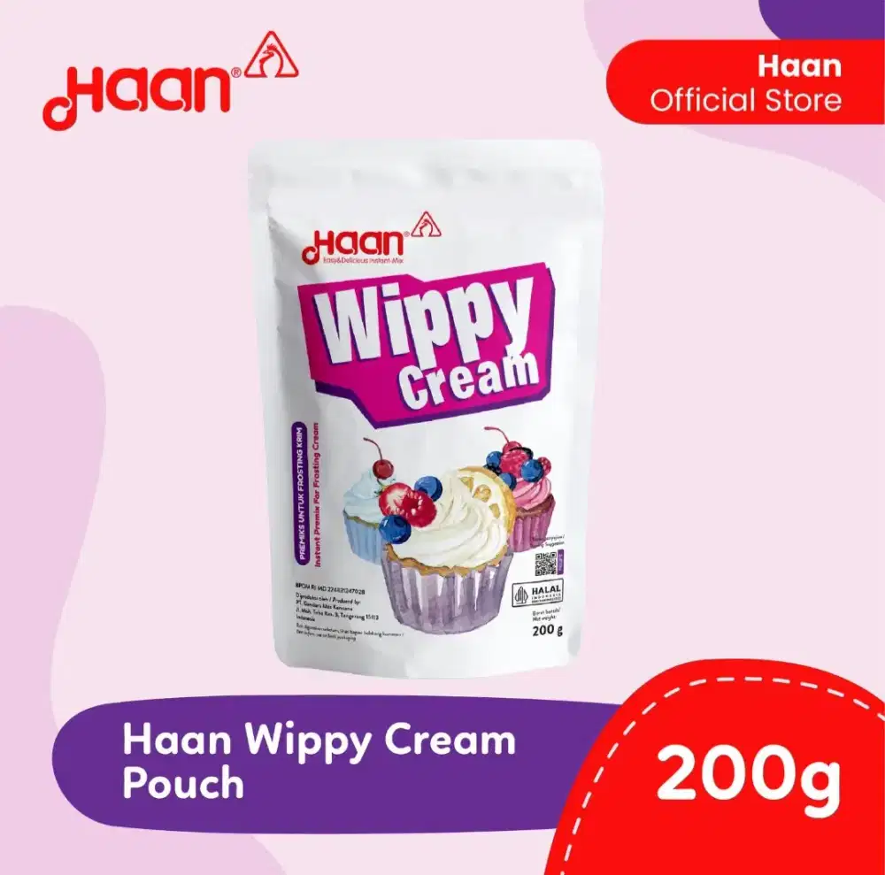 Haan Wippy Cream 200gr Froasting Krim
