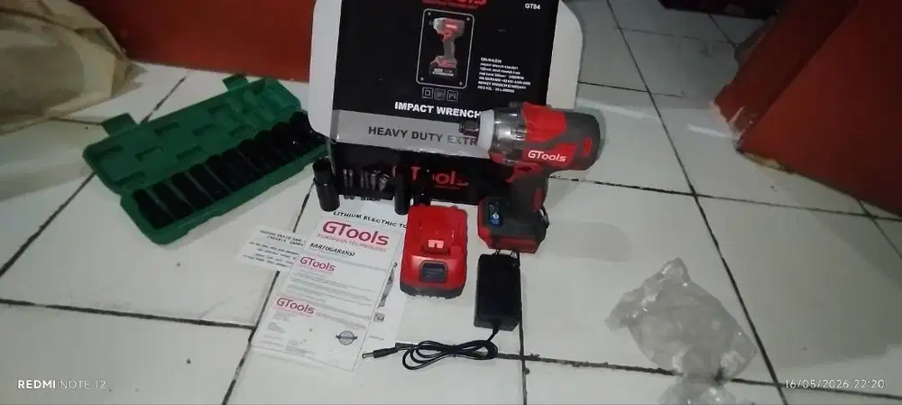 Impact Wrench Gtools GT84 + Mata shock 10 pcs