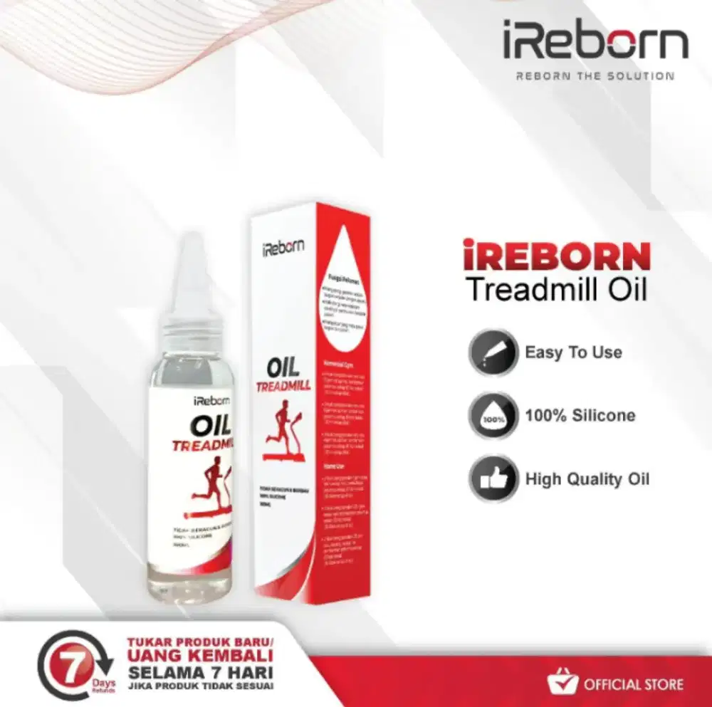 Oli treadmill iReborn kapasitas 100ml untuk segala jenis treadmill