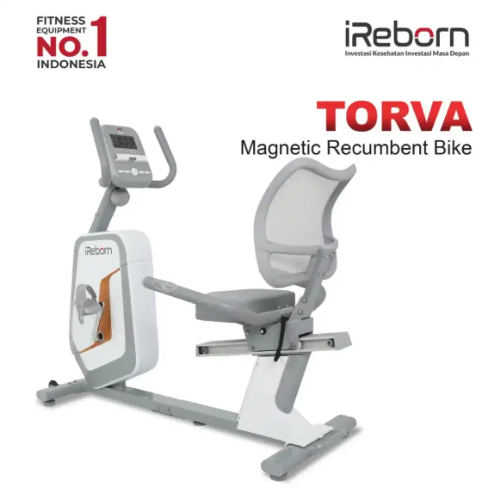Sepeda Statis Recumbent Bike iReborn Torva - Alat Gym Olahraga Rumahan