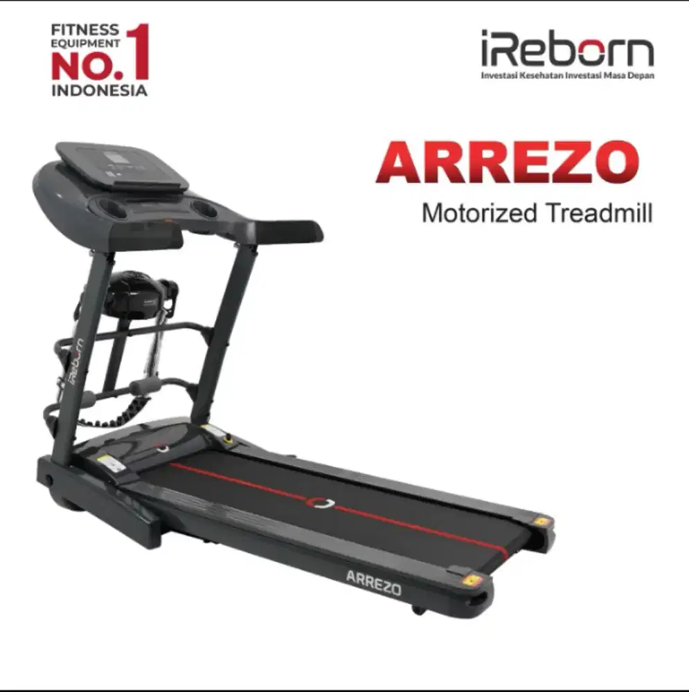 Treadmill Elektrik iReborn Arrezo - Alat Fitness Gym Olahraga Rumahan