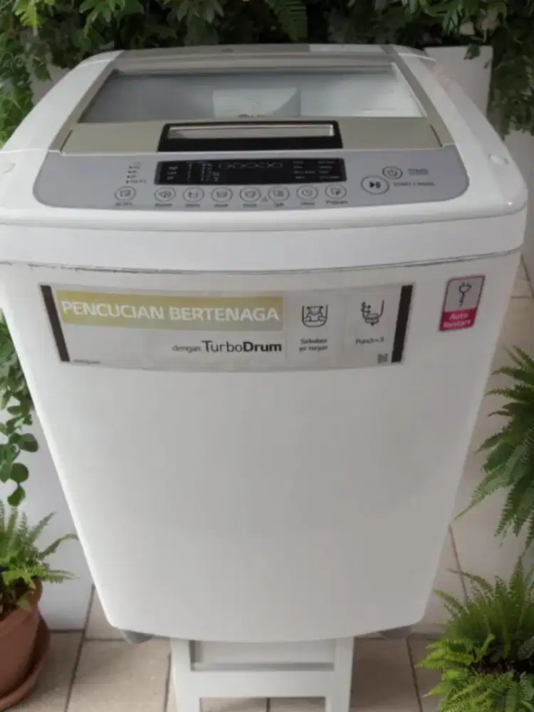 jual mesin cuci LG 10 Kg, mesin halus, orisinil, siap pakai, no minus