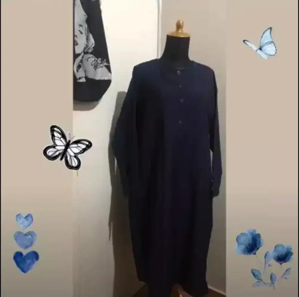 Dress  Navy Blue big size