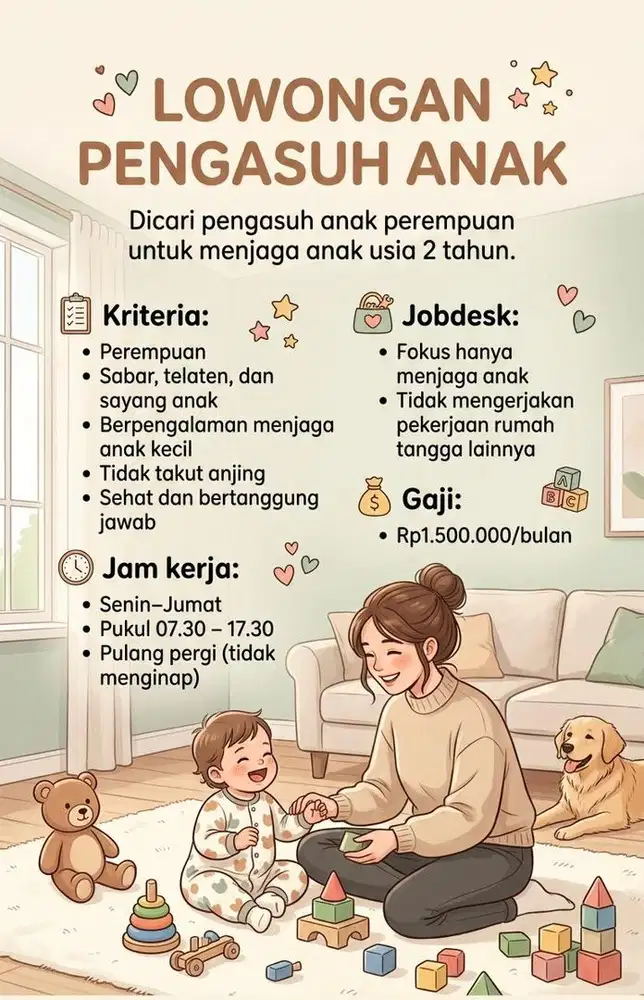 Dicari Mbak pengasuh
