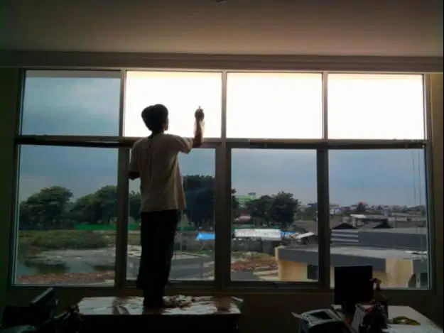 Kaca film perumahan anti panas & silau stiker kaca kantor toko ruko