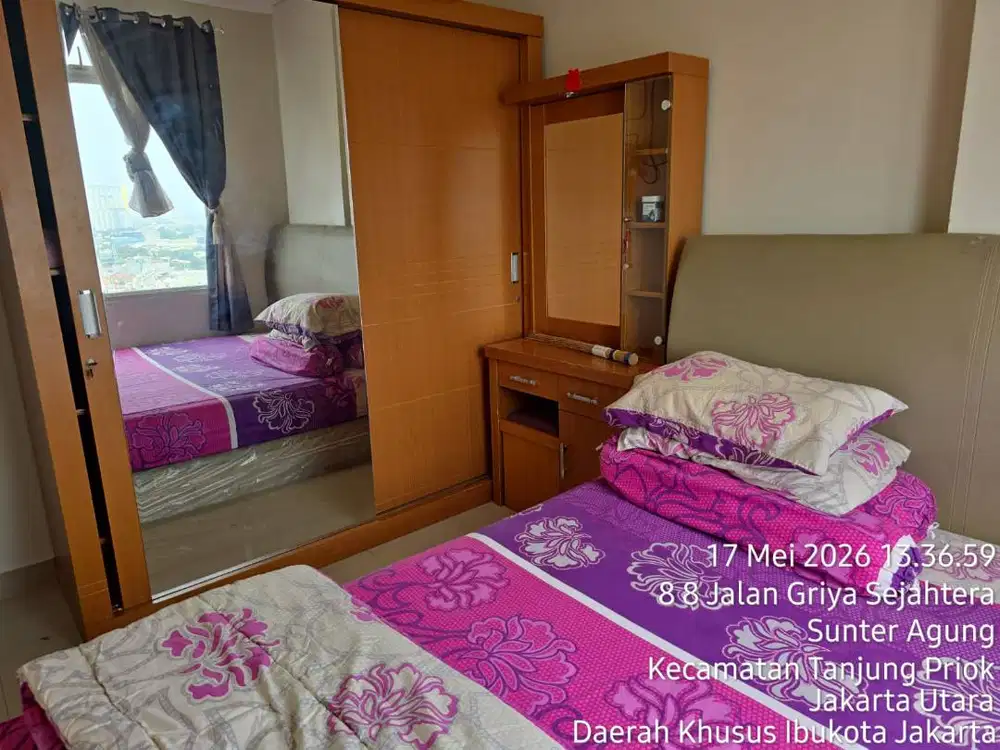 Disewakan Apartemen Sunter Icon Tower East lantai 17, Fully Furnished