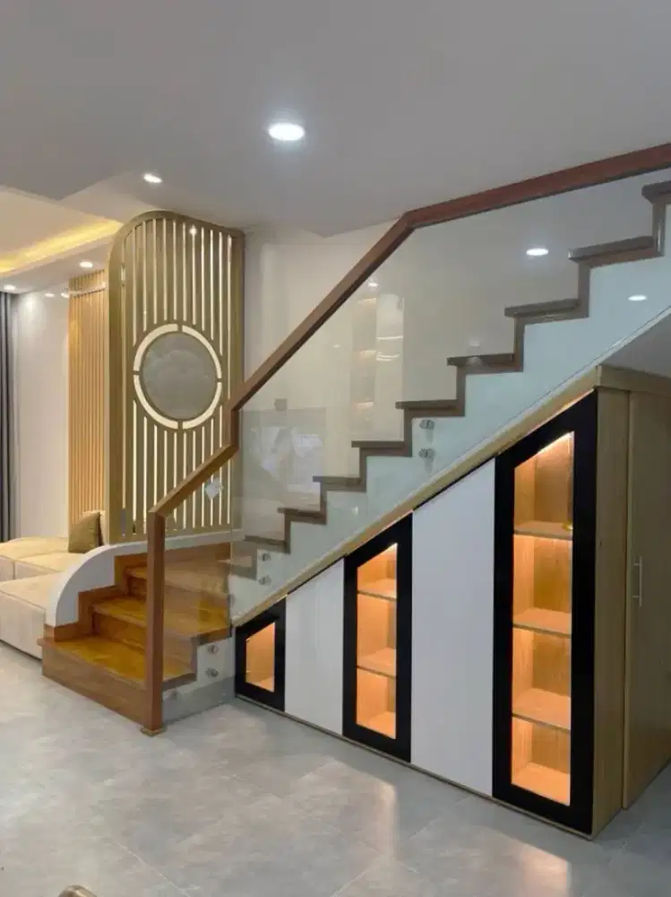 Storage bawah tangga bebas custom
