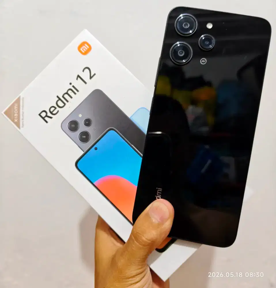 Xiaomi Redmi 12 4G 8/256 Gb Mulus 97% Ex Resmi Fullset bs TT/BT