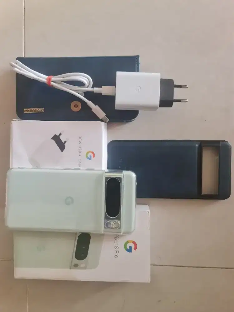 Google Pixel 8 Pro 12/128 Warna Langka Mint 98% Mulus No Minus
