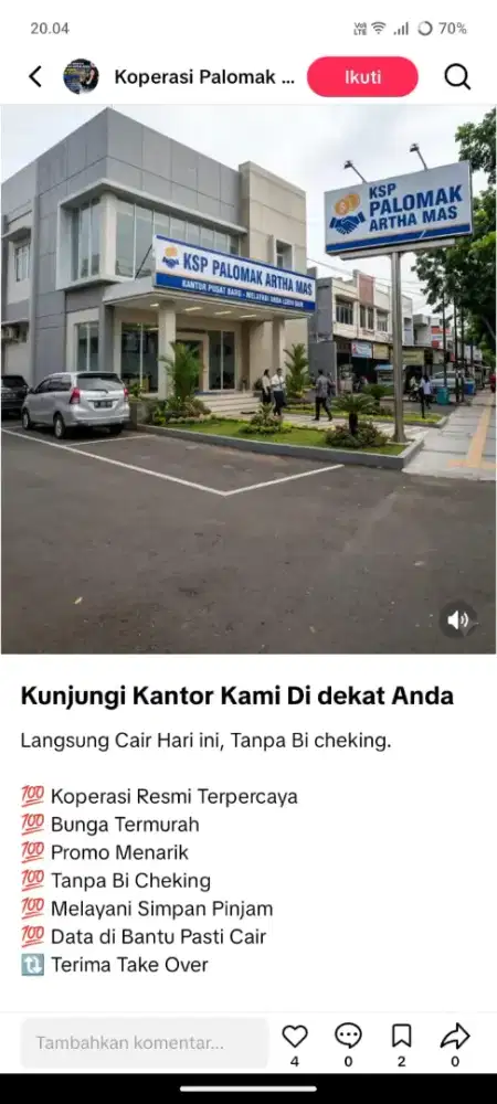 Lowongan Kerja Karyawan Koperasi