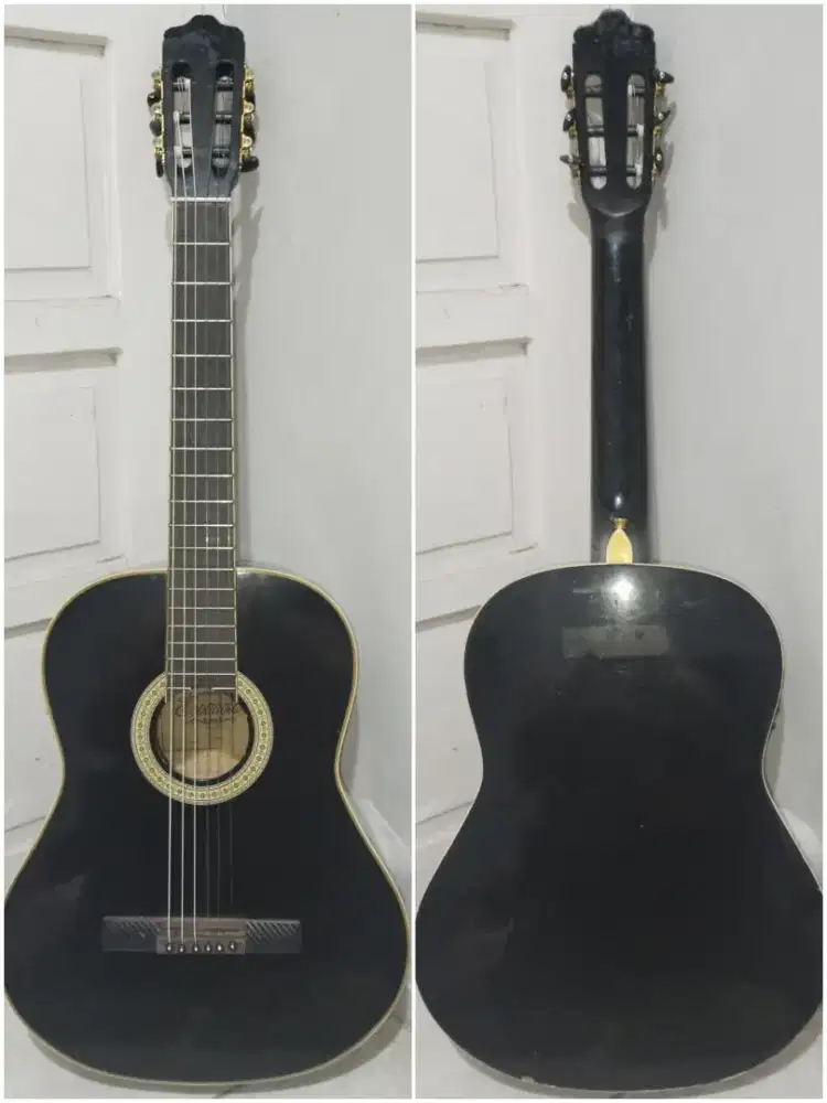 gitar klasik ori espanola seri tinggi preamp fishman mantap
