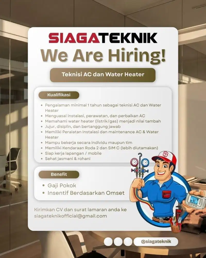 Teknisi AC dan Water Heater