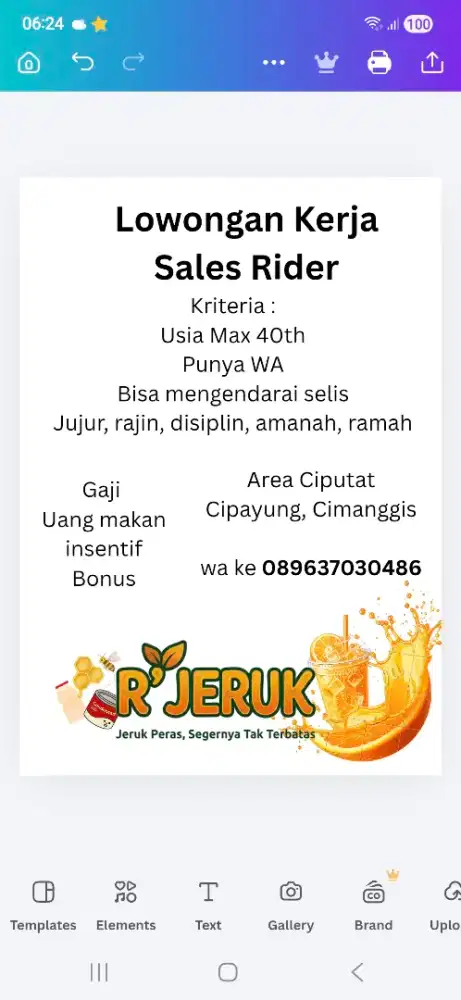 Penjual Minuman Gerobak Selis