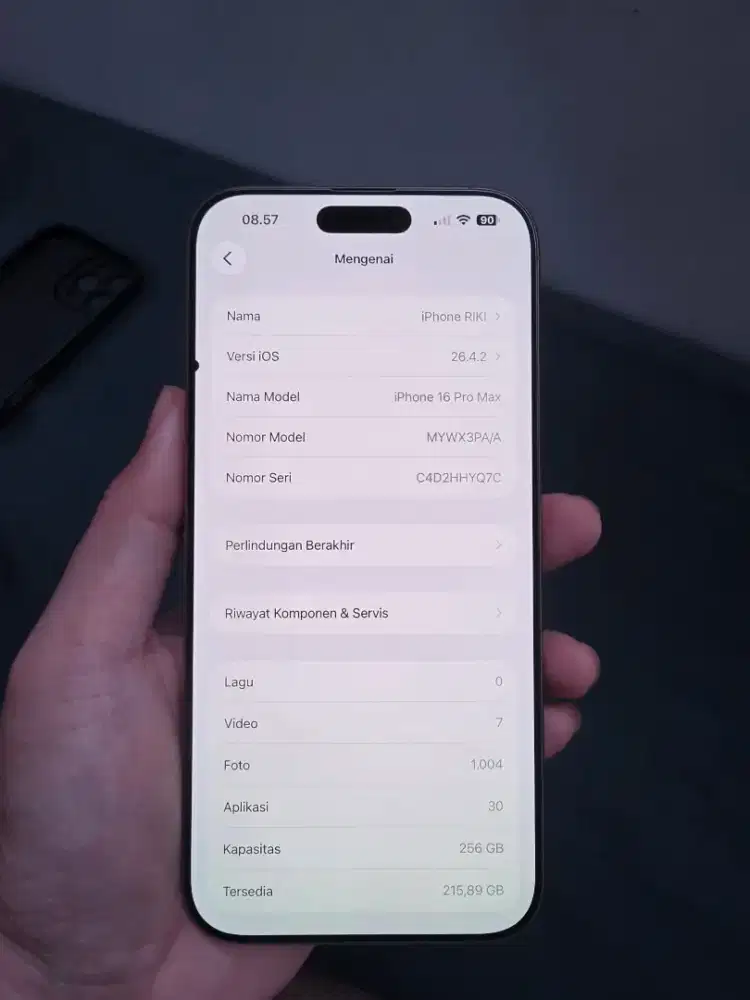 Dijual Iphone 16 promax 256gb ex ibox