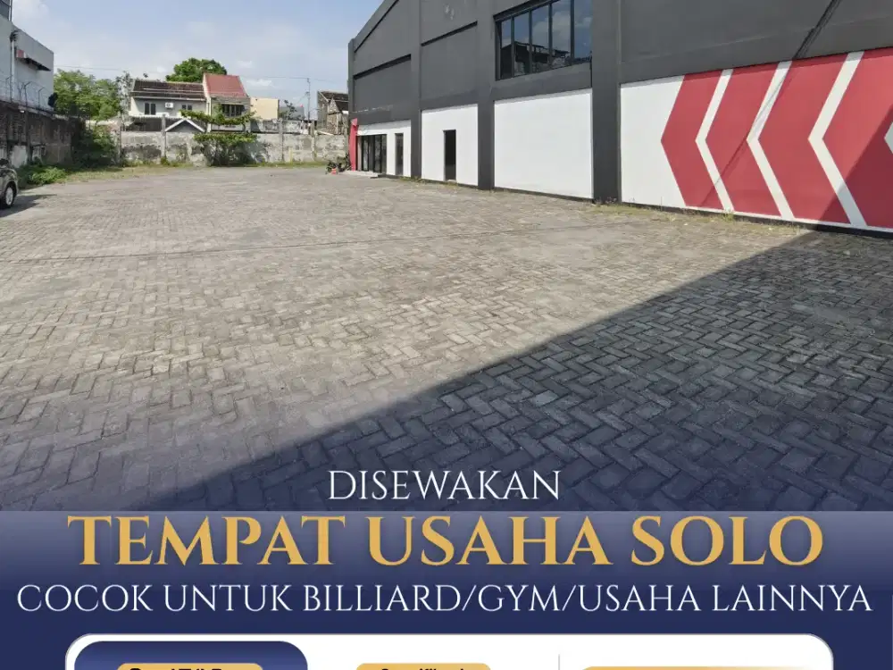 Disewakan Space Usaha Premium Solo Kota