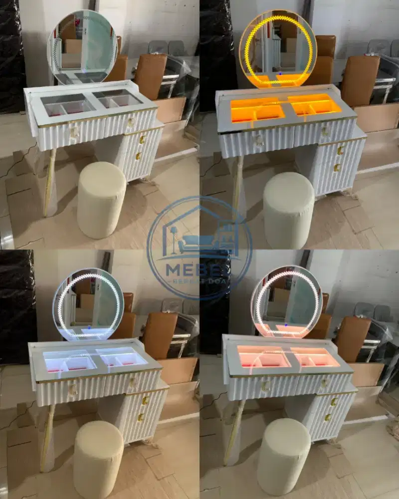 Meja rias omega led sensir tangan