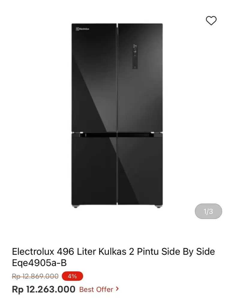 KULKAS ELECTROLUX MULTIDOOR 496liter