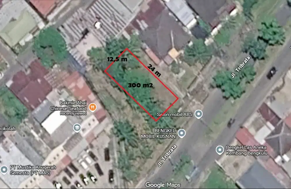 Tanah Kavling Strategis di Jl. Tribrata, Kota Bengkulu – Kawasan Emas