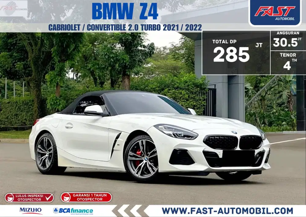 KM 4RB GARANSI 1 THN DP 285JT BMW Z4 2022 / 2021 2.0 TURBO