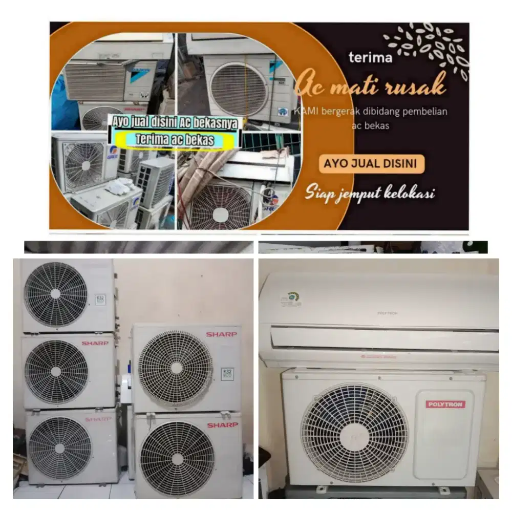 Terima ac bekas rusak