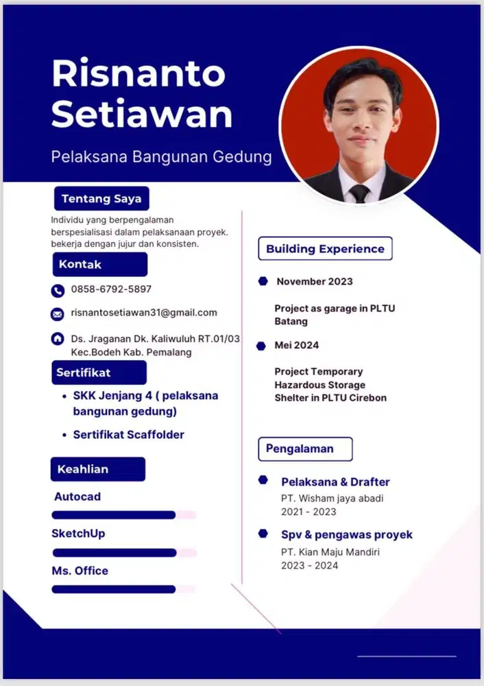 CARI PEKERJAAN DRAFTER/PELAKSANA LAPANGAN