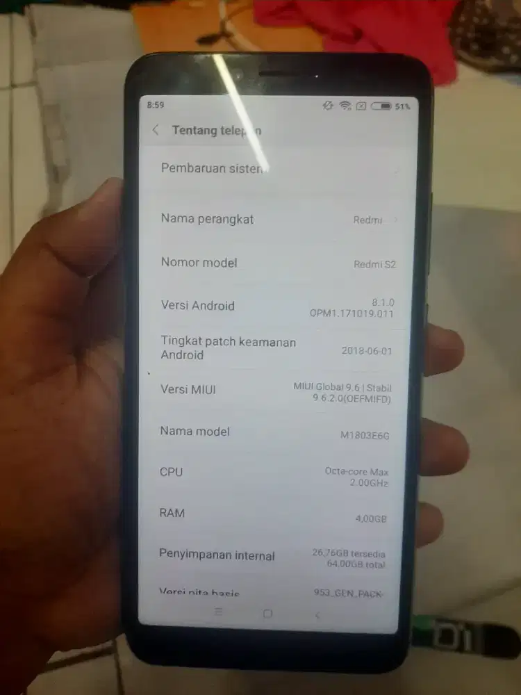 HP REDMI S2 RAM 4/64