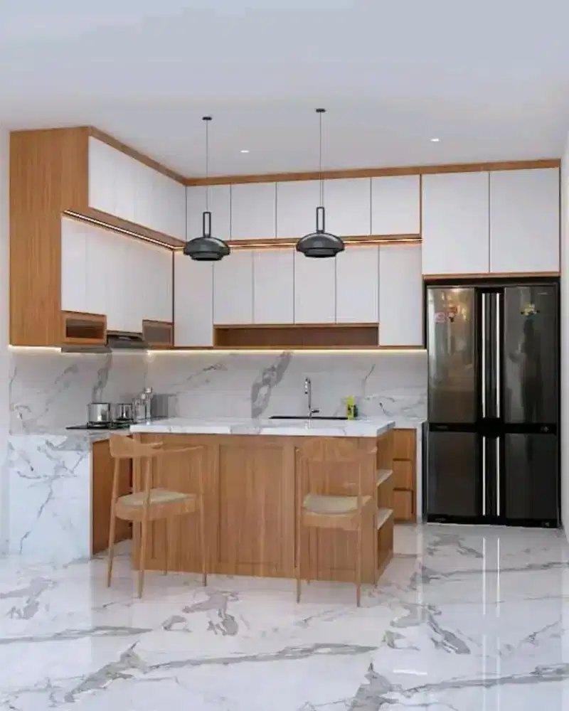 Kitchen set minimalis, kitchen set custom