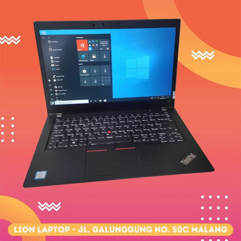 RAM 8GB Core i5 gen 8 Lenovo Thinkpad T480s SLIM [18|05]