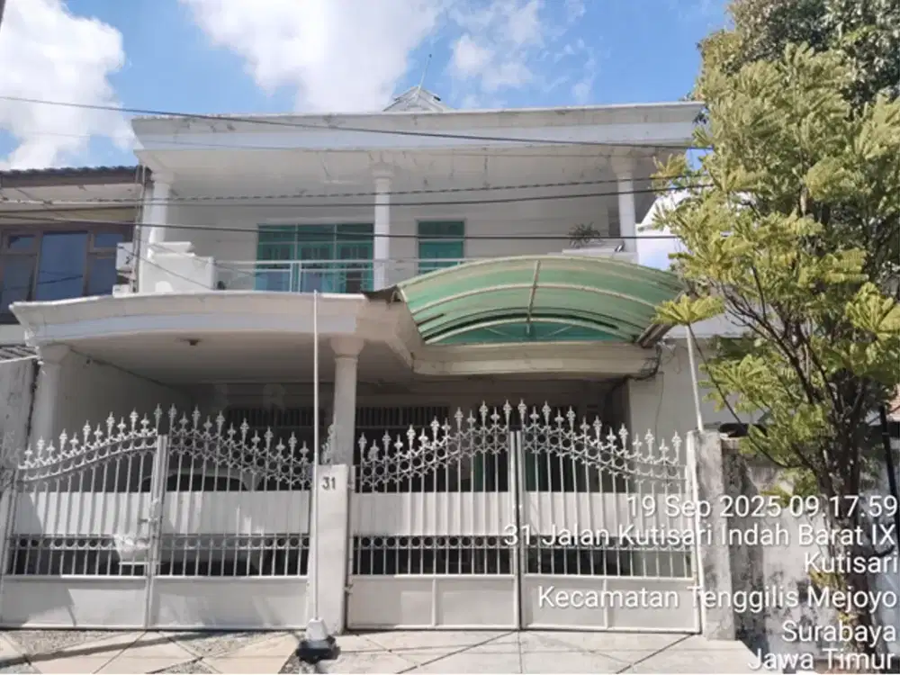LUAS TANAH 141 M2!! DIJUAL RUMAH VIA LELANG DI KUTISARI SURABAYA (JL. KUTISARI INDAH BARAT IX) – HARGA OBRALL!!