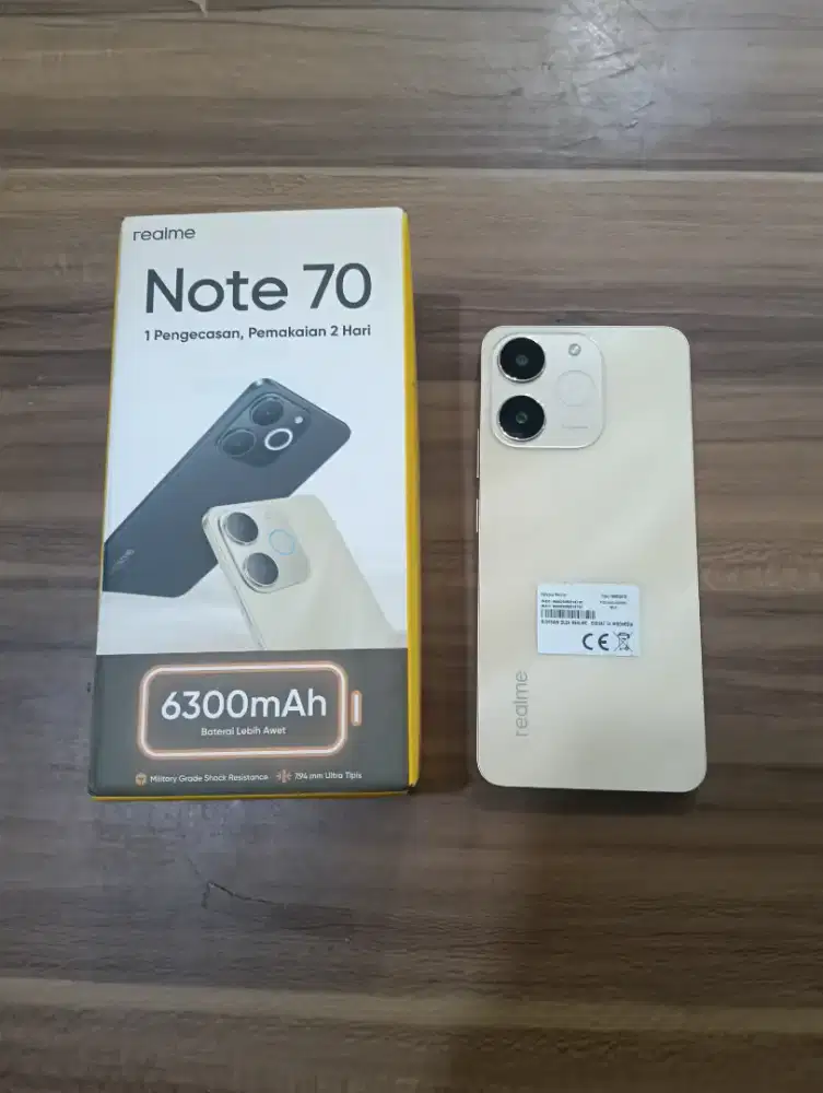 Realme Note 70 4/64 seken siap pakai